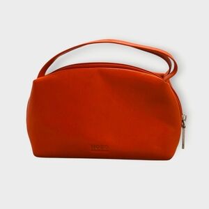 Hobo International Lux Orange Leather Collect Cosmetic / Organizer Case
